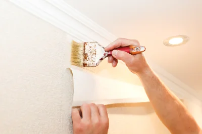 Pose de papier peint à Pruniers — revêtements muraux et toiles de verre